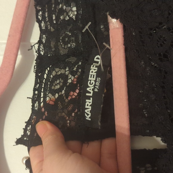 Karl Lagerfeld lace flare dress - Picture 2 of 5